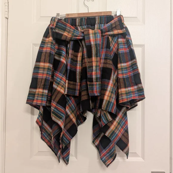Vivienne Westwood Style (copy) Asymmetrical Plaid Skirt XXL - Picture 2 of 8